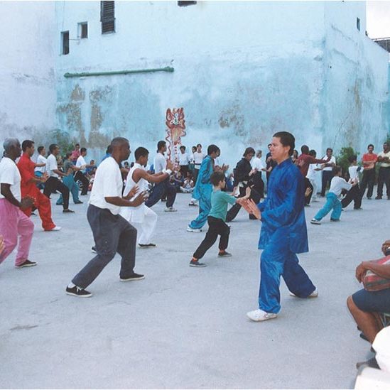 El área de entrenamiento en sus inicios 1997