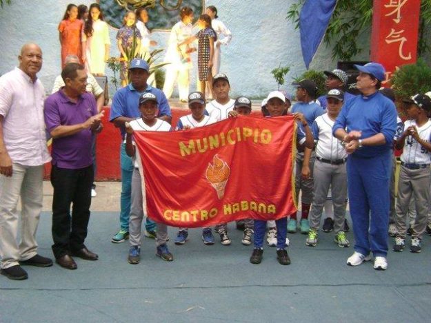 Medina pelotero en la Escuela Cubana de Wushu
